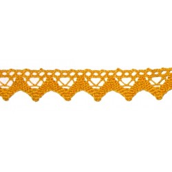 Encaje de Bolillos de Color Amarillo - Ancho 2 cm